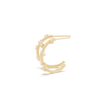 Brilliant-Halbohrringe