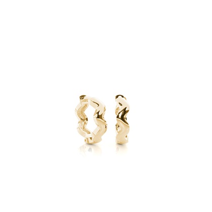 Yellow Gold Diamond Earrings