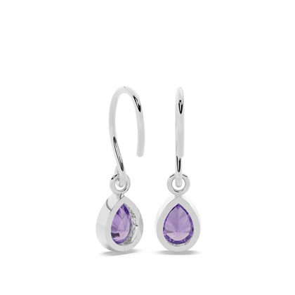 Amethyst Ohrhänger mit Schäferhaken