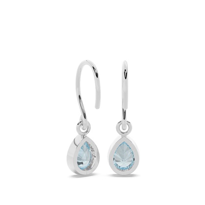 Aquamarin Ohrhänger mit Schäferhaken