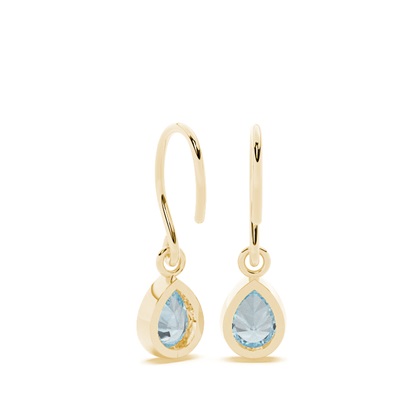 Aquamarin Ohrhänger mit Schäferhaken