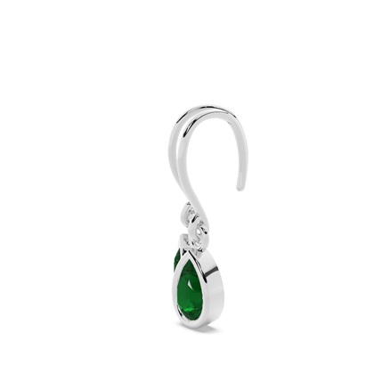 Smaragd Ohrhänger mit Schäferhaken