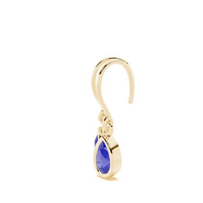 Tanzanit Ohrhänger mit Schäferhaken
