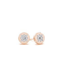 North star diamond dainty stud earring