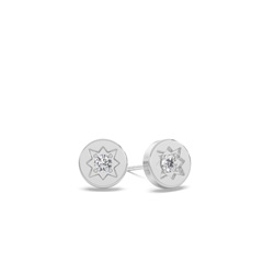 North star diamond dainty stud earring