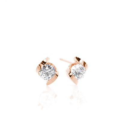 Rose Gold Everyday Diamond Earrings