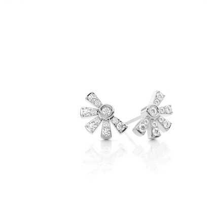 Everyday diamond stud earrings