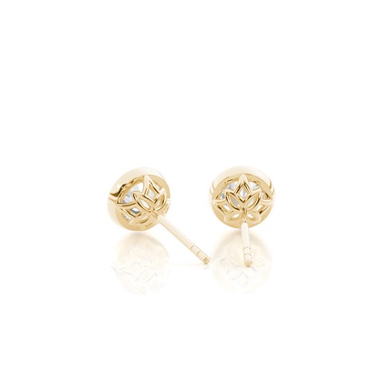 Ohrstecker im Basket-Look