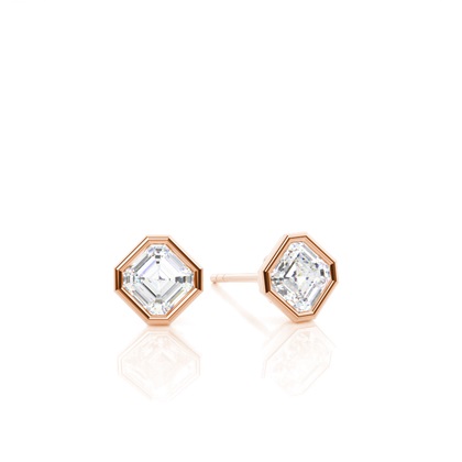 Rose Gold Diamond Earrings