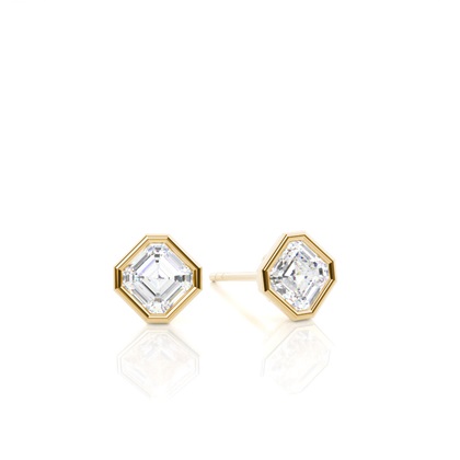 Yellow Gold Diamond Earrings