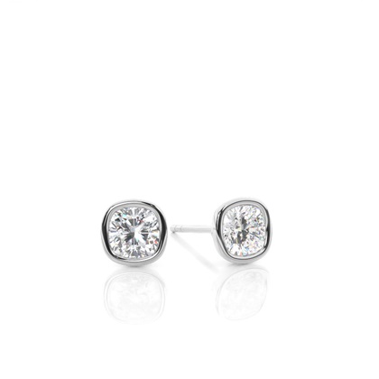 Cushion Cut Diamond Earrings