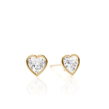 Yellow Gold Diamond Earrings