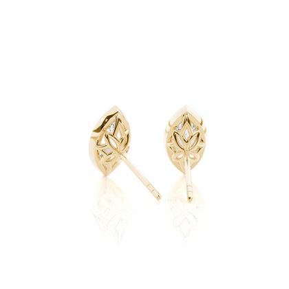 Ohrstecker im Basket-Look