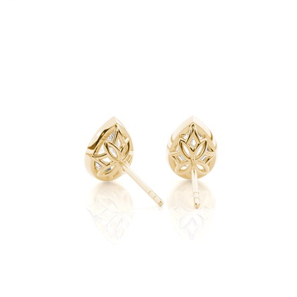 Ohrstecker im Basket-Look