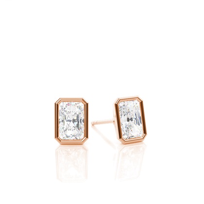 Rose Gold Diamond Earrings
