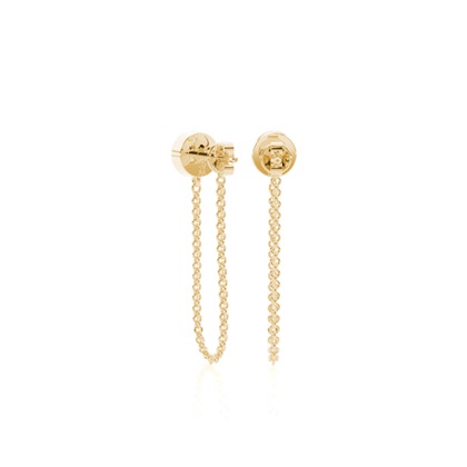 Yellow Gold Diamond Earrings
