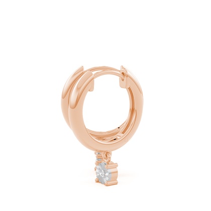 Rotgold Creolen Ohrringe