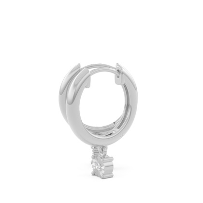 Silber Creolen Ohrringe