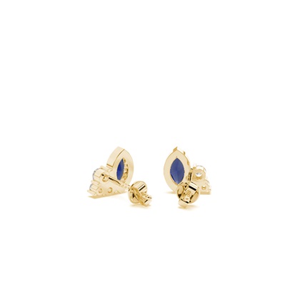 Yellow Gold Diamond Earrings