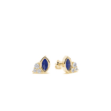 Yellow Gold Gemstone Rings & Diamond Earrings