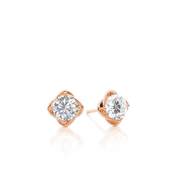 Floral Look Diamond Studs