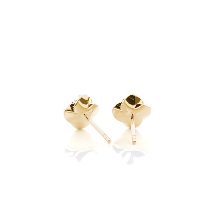 Yellow Gold Diamond Earrings