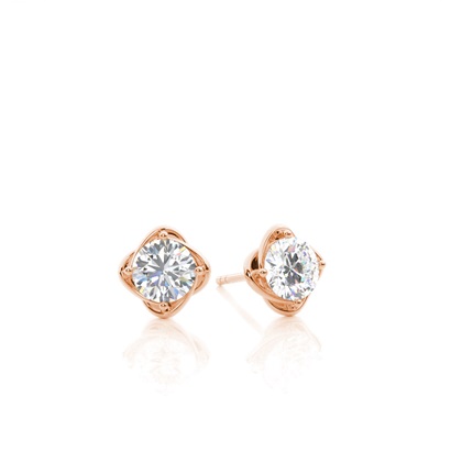 Rose Gold Everyday Diamond Earrings