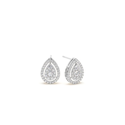 Diamond Cluster Earrings