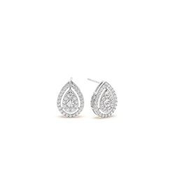 Diamant Cluster Ohrringe