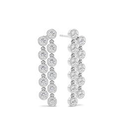 Jovial Diamond Disc dual layer Dangling earring