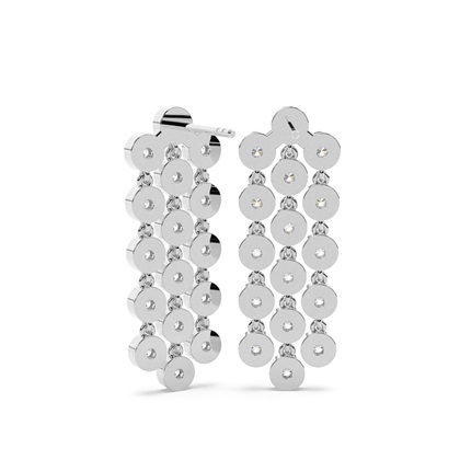 Jovial Diamond Disc dreilagiger hängender Ohrring