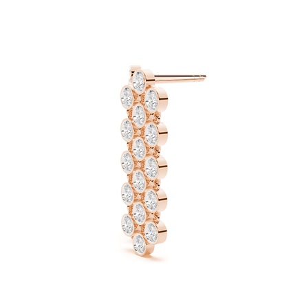 Jovial Diamond Disc dreilagiger hängender Ohrring