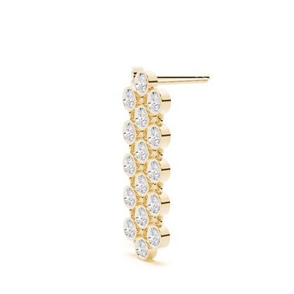 Jovial Diamond Disc dreilagiger hängender Ohrring