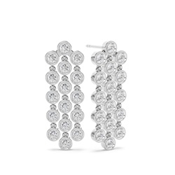 Jovial Diamond Disc triple layer Dangling earring