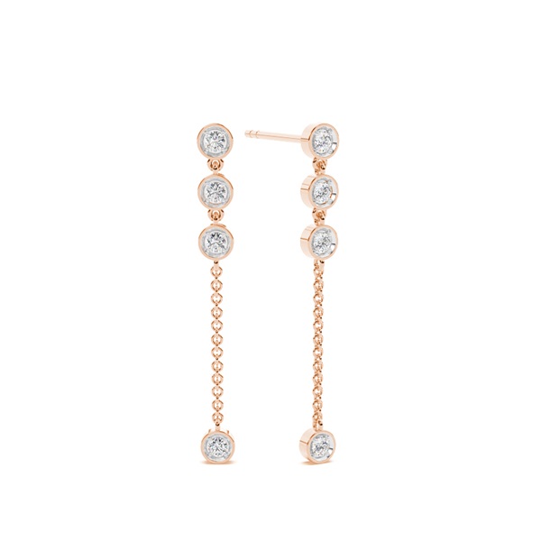 Jovial Diamond Disc Dangling earring
