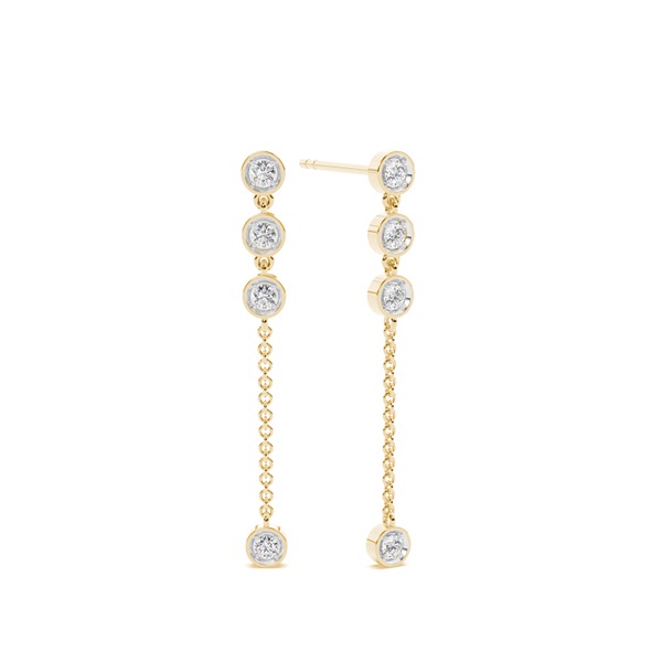 Jovial Diamond Disc Dangling earring