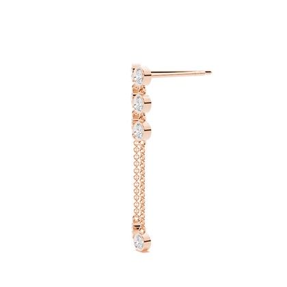 Jovialer Diamantscheiben-Ohrring