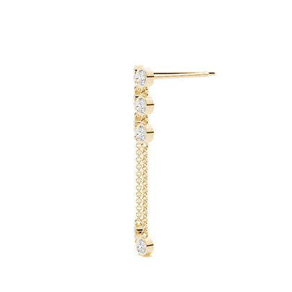 Jovialer Diamantscheiben-Ohrring