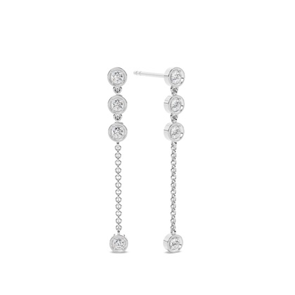 Jovial Diamond Disc Dangling earring
