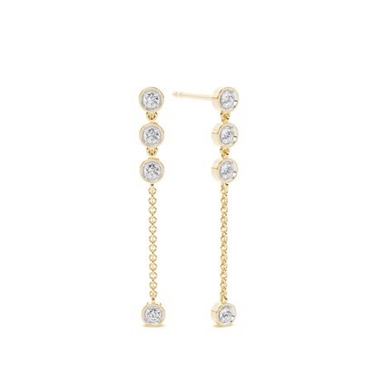 Yellow Gold Everyday Diamond Earrings