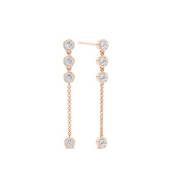 Jovial Diamond Disc Dangling earring