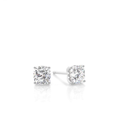 Cushion Cut Diamond Earrings