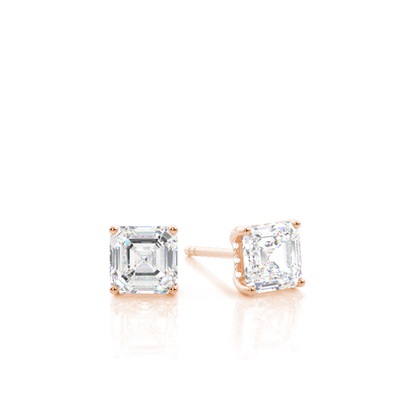 Rose Gold Diamond Earrings