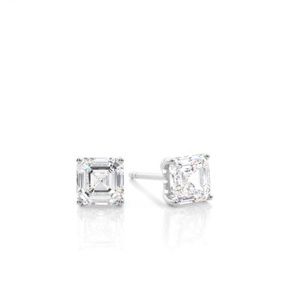 Asscher Cut Diamond Earring