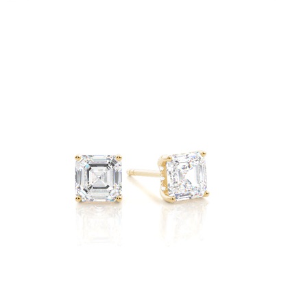Yellow Gold Diamond Earrings