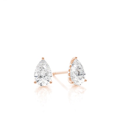 Rose Gold Diamond Earrings