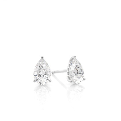 Pear Drop Diamond Earrings 