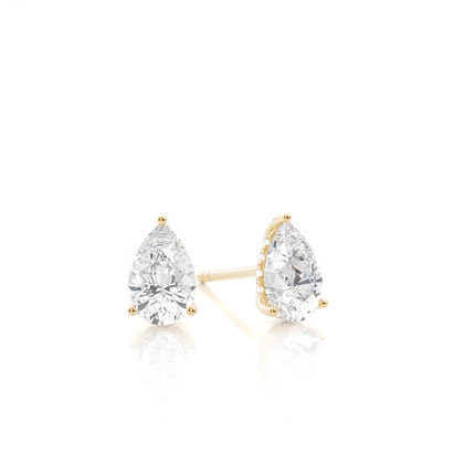 Pear Drop Diamond Earrings 
