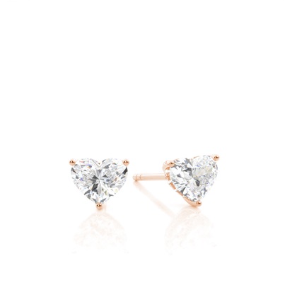 Heart Diamond Earrings