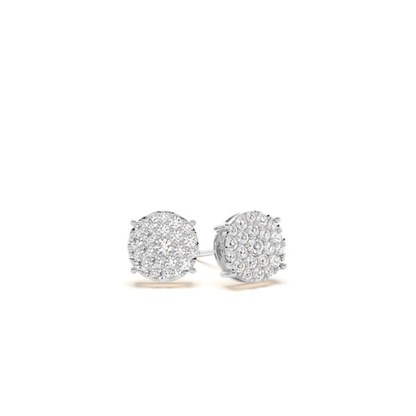 Diamond Cluster Earrings